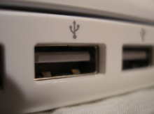 USB port on a computer